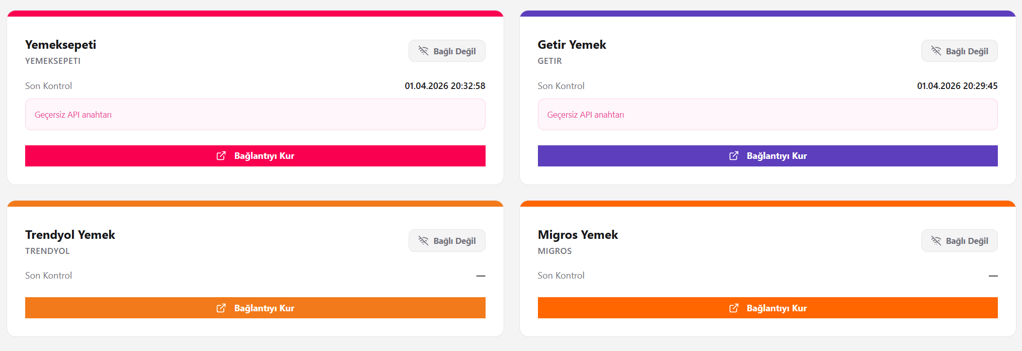 Platform Entegrasyonları